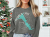 Gray sweatshirt with Hudson Lake Oklahoma map and compass graphic.