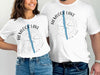 White t-shirts featuring "Hemlock Lake" and a compass design.