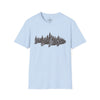 Vintage Fly Fishing T-Shirt Trout and Forest Graphic Tee, Outdoor Nature Shirt Gift for Fishermen, Angler, Grandfather