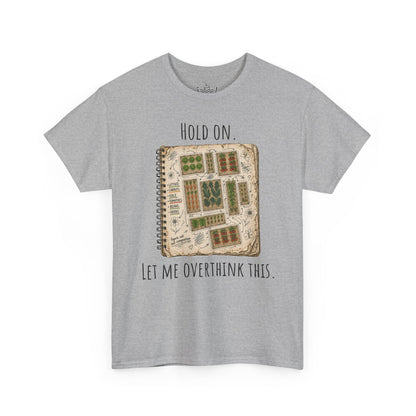 Garden Planning Shirt, Hold On Let Me Overthink This Gardening Humor, Planting Guide Map Drawing, Vegetable Garden Shirt