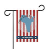 Garden flag with red and white stripes, blue Lake Stevens map, and "The Smith Family" text.