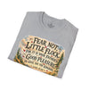 Fear Not Little Flock Scripture Luke 12:32 Ultra Soft T-Shirt | Baby Chicks Goslings Swimming | Bible Verse Gift Shirt