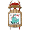Sled ornament with Michigan map, "Merry Christmas from Merrill Creek" text, and snowflakes.