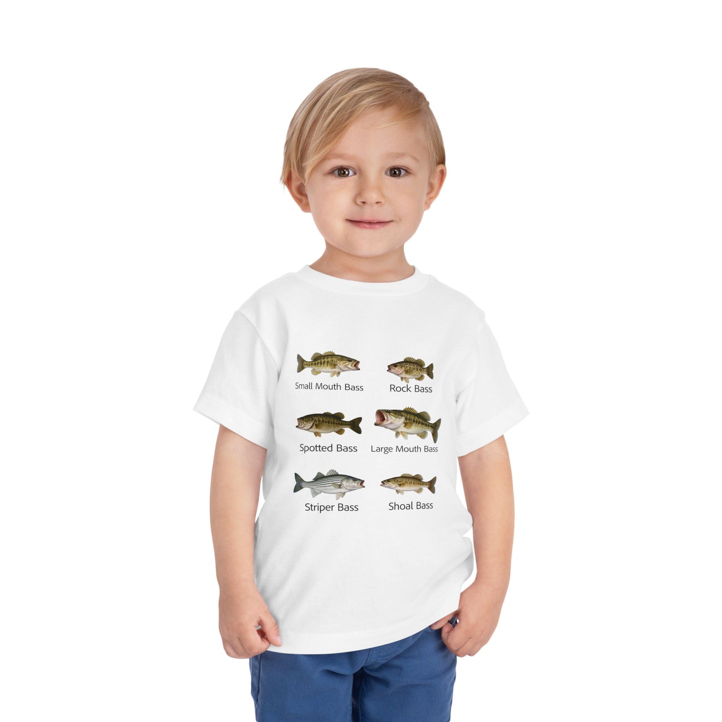 Bass Fish Cute Kids Shirt | Smallmouth, Rock, Spotted, Striper, Largemouth Bass Hipster Fishing Shirt