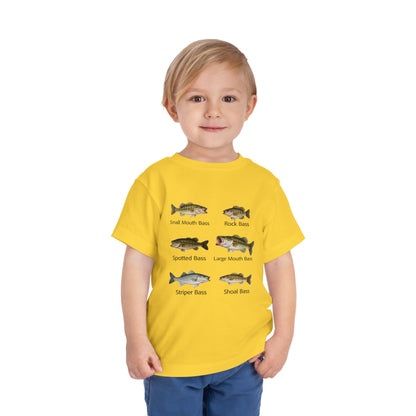Bass Fish Cute Kids Shirt | Smallmouth, Rock, Spotted, Striper, Largemouth Bass Hipster Fishing Shirt