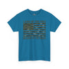 Land of the Free Because of the Brave T-Shirt | American Flag Tee | Patriotic Camo for Veterans and Fourth of July
