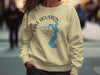 Light yellow sweatshirt with "Lake Houston Texas" map graphic and compass rose.