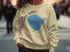 Light yellow crewneck sweatshirt with Lake Mary, Minnesota map graphic.