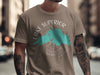 T-shirt with Lake Superior map and compass graphic.