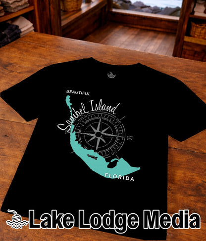 Sanibel Island Florida Map Design T-Shirt or Sweatshirt