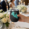 Black tumbler showcasing Lake Almanor California map with compass design.