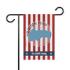 Garden flag with Walden Pond Massachusetts design and "The Smith Family" personalization.
