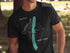 Black t-shirt with compass design and "Conesus Lake New York" text.