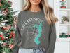 Gray sweatshirt with "Lake Houston Texas" and lake map graphic on compass.
