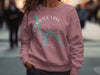 Rose sweatshirt with Pickwick Lake and Mississippi compass graphic.