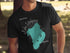 Black t-shirt with "Lake Istokpoga Florida" map graphic.