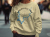 Light yellow sweatshirt with Summersville Lake graphic and compass rose design.