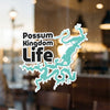 "Possum Kingdom Life" text with turquoise lake graphic and "Lake Lodge Media LLC" copyright.