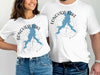 White t-shirts with "LONGVIEW LAKE MISSOURI" and blue lake map graphic.