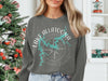 Dark gray sweatshirt with Lake Allatoona Georgia map and compass graphic.