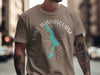 Brown t-shirt with Lake Winnisquam map and compass design, New Hampshire.