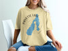 Yellow t-shirt with Payette Lake Idaho map and compass design.