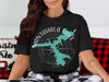 Black t-shirt with Nantahala Lake graphic and compass design.