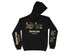 Black hoodie with "Carters Lake Georgia" text and nautical graphics.