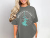 Gray t-shirt with "Broken Bow Lake Oklahoma" and compass graphic.