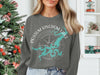 Gray sweatshirt with white text and teal lake map graphic: "POSSUM KINGDOM LAKE TEXAS"
