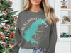 Grey sweatshirt featuring Ross Barnett Lake map outline with compass and Mississippi text.