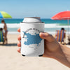 White can cooler with Manasquan Reservoir map and New Jersey text.