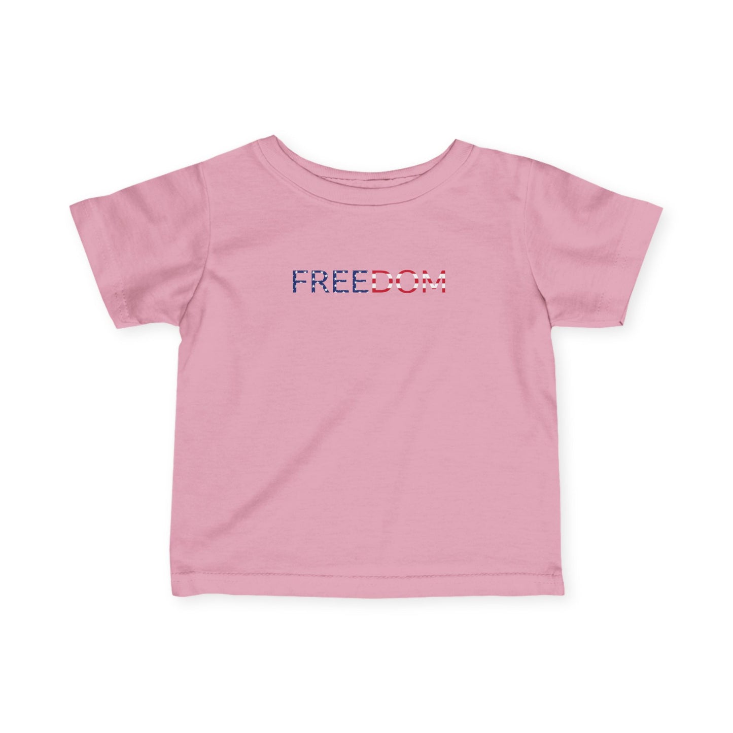 USA Infant Tee 250th Anniversary FREEDOM Baby Shirt | Front and Back Design | Patriotic Fourth July Bald Eagle American Flag