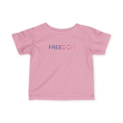 USA Infant Tee 250th Anniversary FREEDOM Baby Shirt | Front and Back Design | Patriotic Fourth July Bald Eagle American Flag