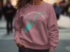 Pink sweatshirt with Great Sacandaga Lake map and compass design, New York.