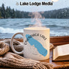 White mug with "ONONDAGA LAKE NEW YORK" and map design.