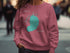 Pink sweatshirt with a teal map of Newman's Lake, Florida.