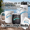 Mug, tumbler, water bottle, and coaster with "Buckeye Lake" and compass graphics.