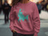 Sweatshirt with Shaver Lake, California graphic and compass rose.