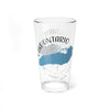 Clear glass pint glass with "Lake Ontario" text and blue lake graphic.