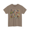 USA 250th Anniversary Land of the Free Because of the Brave T-Shirt | Patriotic Fourth of July Scrapbook Collage Design