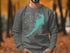 Sweatshirt with Lake Las Vegas map graphic and compass rose.