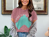 Rose t-shirt with teal Little Turtle Lake shape and "MINNESOTA" text.