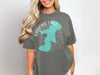 Gray t-shirt with Canobie Lake New Hampshire compass design.