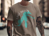 Brown t-shirt with Lake Dillon Colorado map and compass graphic.