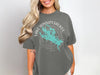 Grey t-shirt with Lake Winnipesaukee, New Hampshire compass graphic.