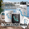 Personalized drinkware and accessories with Walloon Lake design.