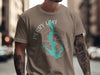 T-shirt featuring Perry Lake Kansas map, compass, and a compass rose design.