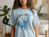 Light blue t-shirt with Carters Lake Georgia design and compass rose.