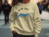 Light yellow sweatshirt with Big Bear Lake California map and compass graphic.